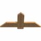 Ekena Millwork Eugene Smooth Timber Gable Bracket, Western Red Cedar, 36"W x 16"H x 1 1/2"D x 5 1/2"F, 11/12 Pitch GBW036X16X0206EUG00SWR - alternate 4